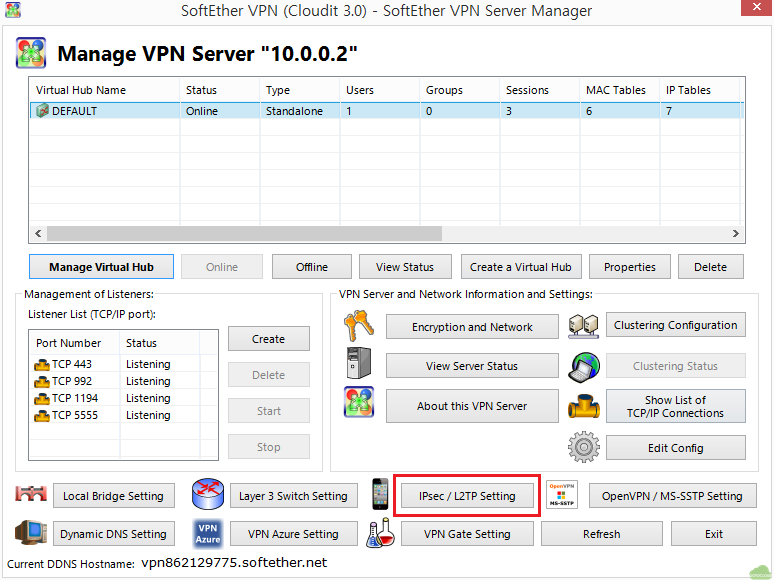 softether vpn server manager download
